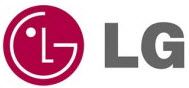 LG logo with a red circular emblem forming a face and the gray text 'LG'.